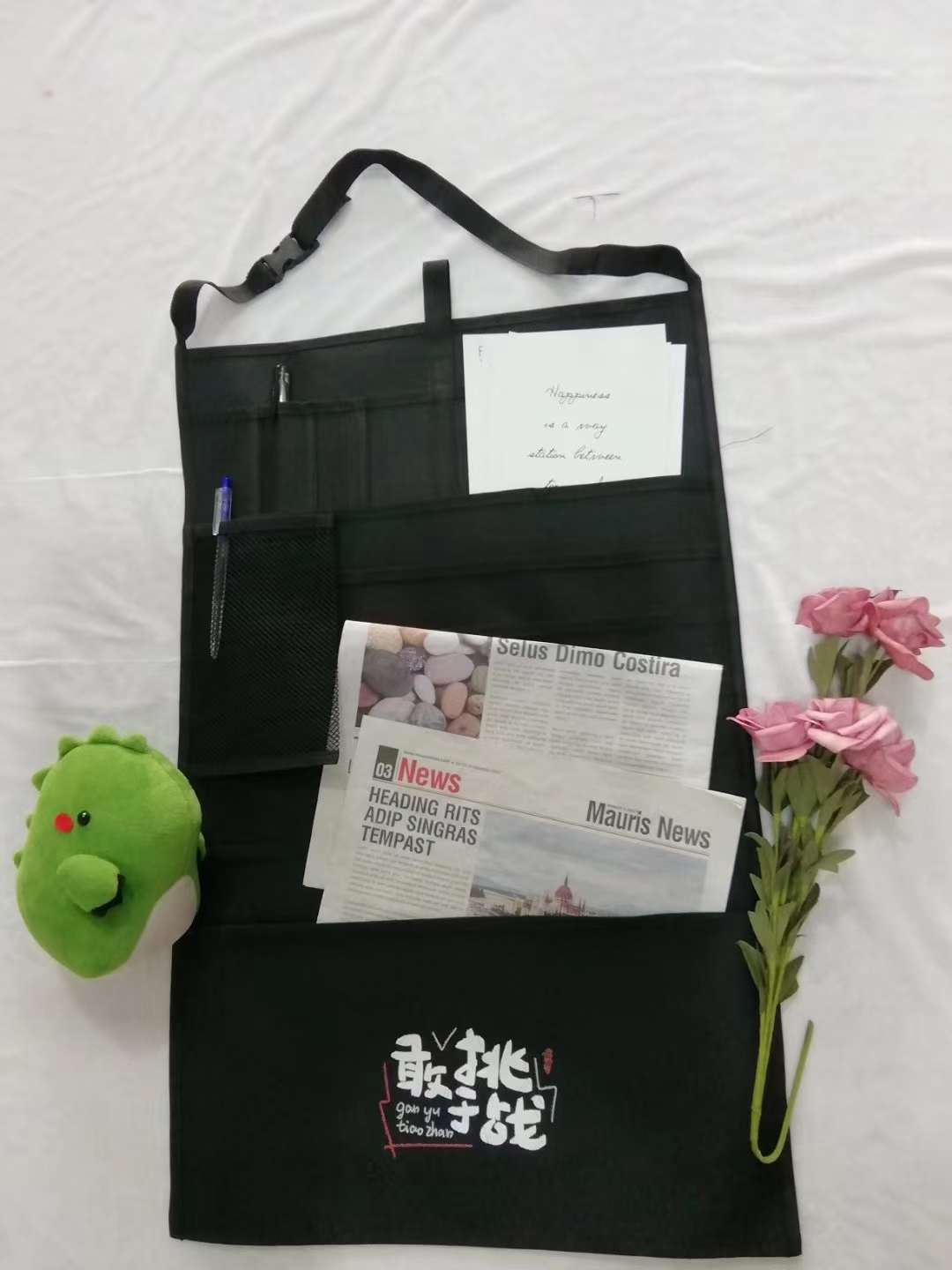 书袋课桌收纳挂书袋学生高中生课桌神器初中生书袋挂袋女生韩版