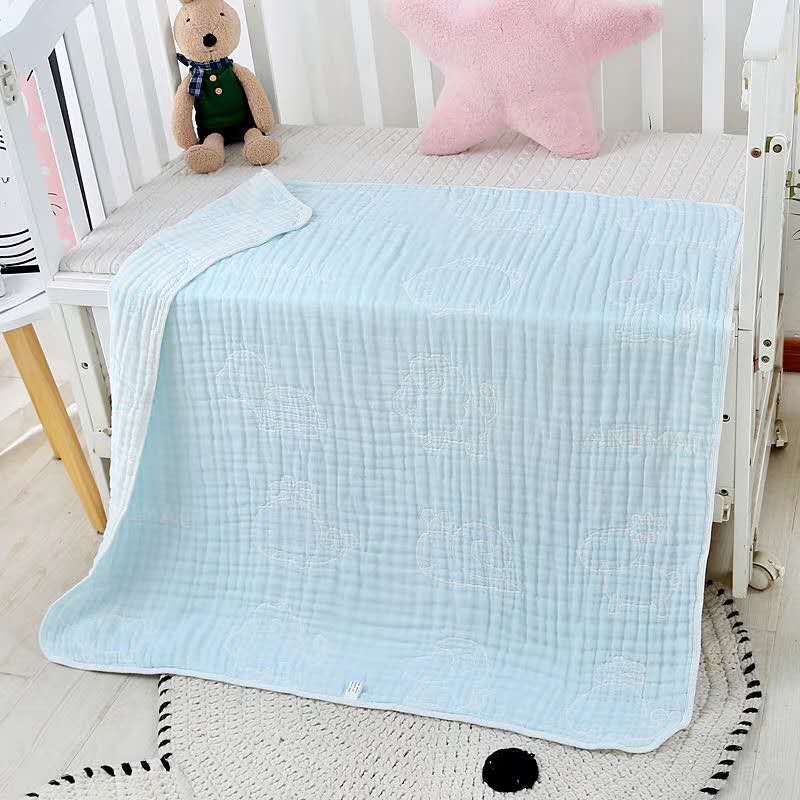 六层提花水洗童被产品图