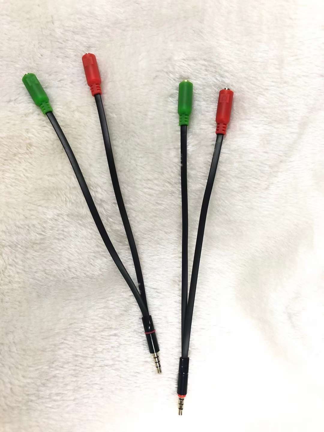 数码弯头一拖三手机数据线两母一公转接头快充三合一苹果安卓通用耐弯折