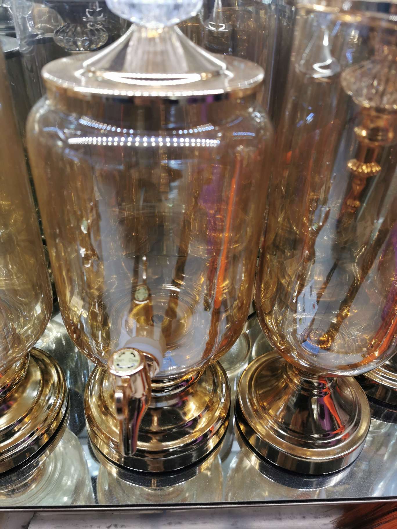 Glass juice pot, colored glass cup, colored glass pot, Korean-style juice pot Specification image