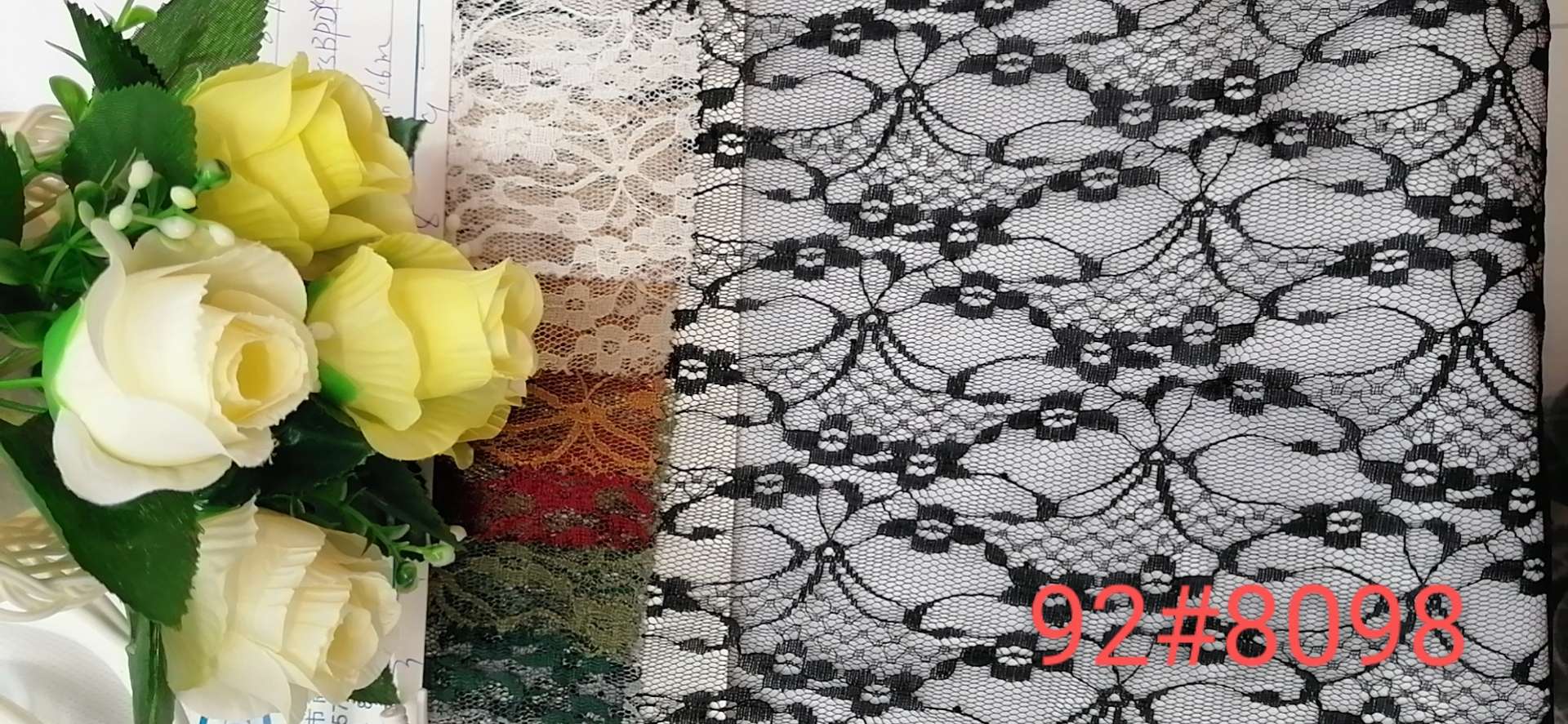 92#8098 polyester floral lace thumbnail