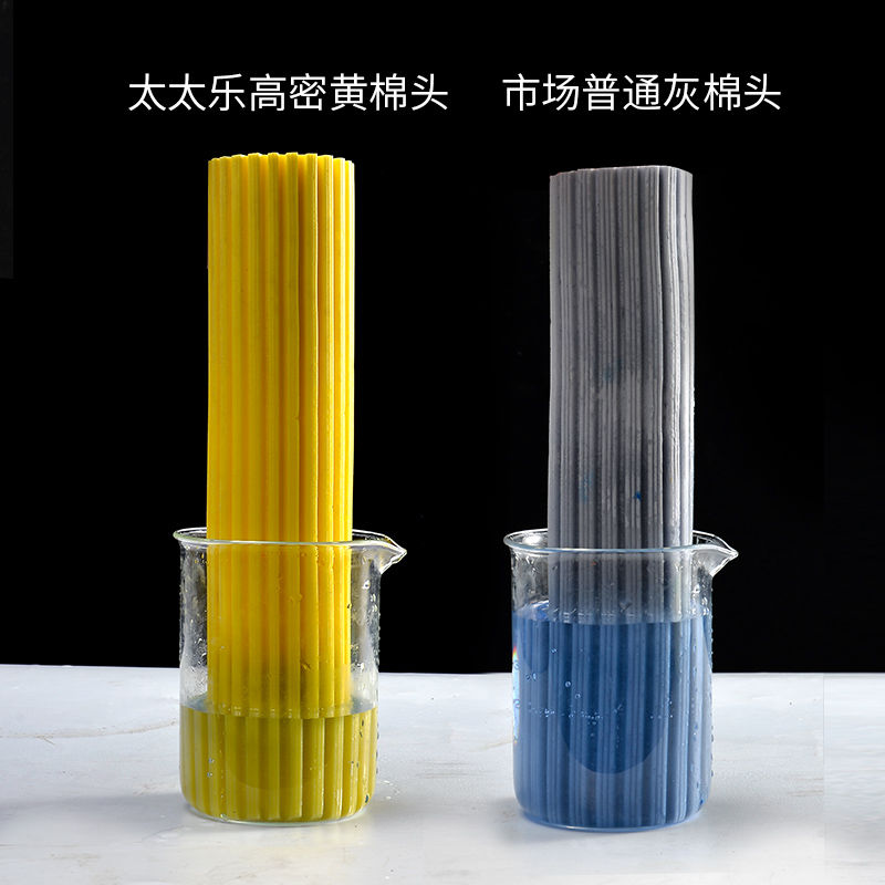 Taile folded sponge mop, stainless steel rod, water-squeezing rubber cotton mop, water-absorbing floor mop, hand-washable mop Specification image