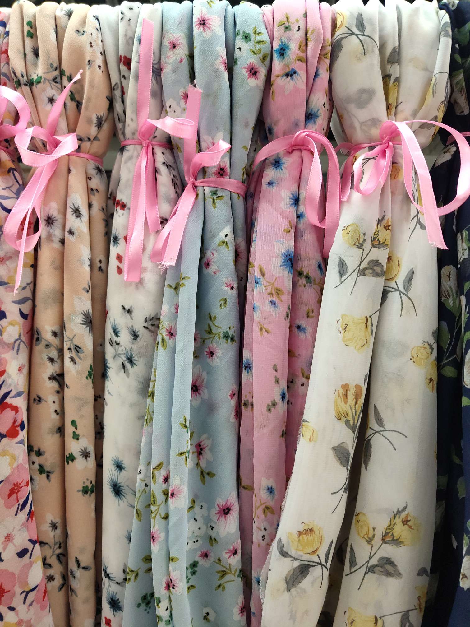 Knitted chiffon printed fabric 4