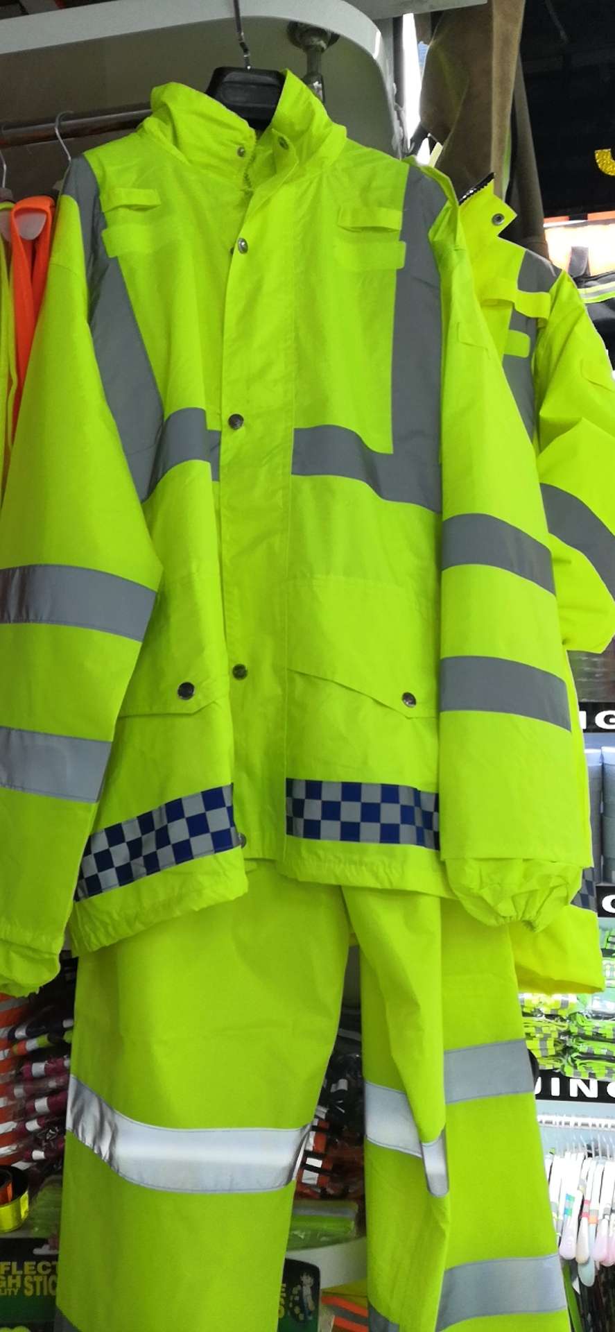 Waterproof Oxford Raincoat Highlighter Reflective Suit full figure