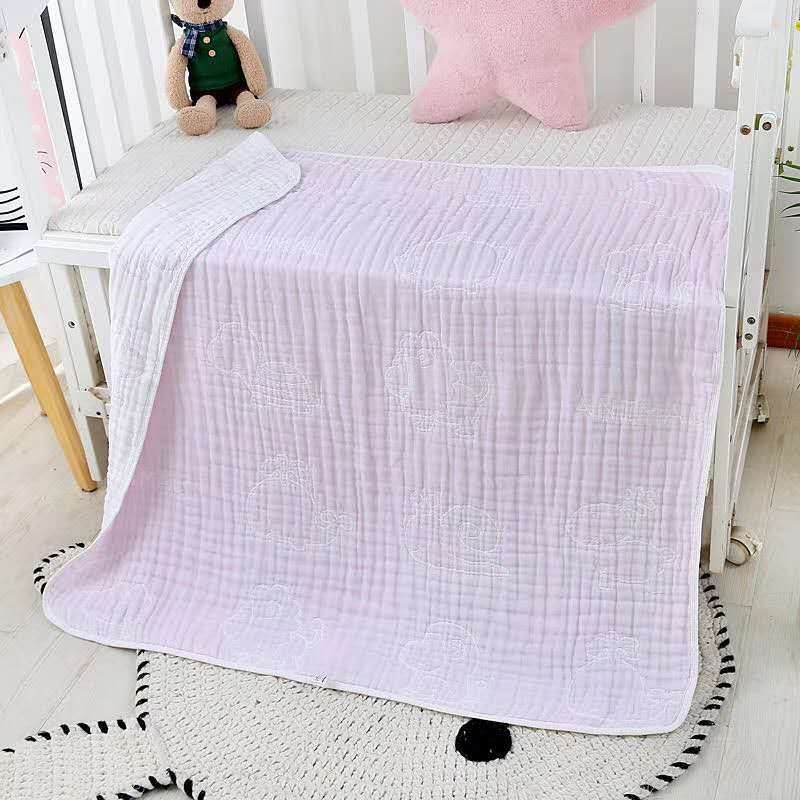 六层提花水洗童被详情图7