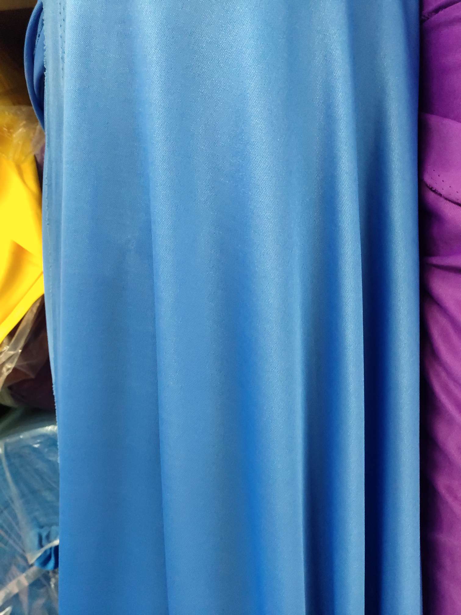 Blue flat fabric, colored woven fabric, fabric for clothing, headwear, toys and handicrafts