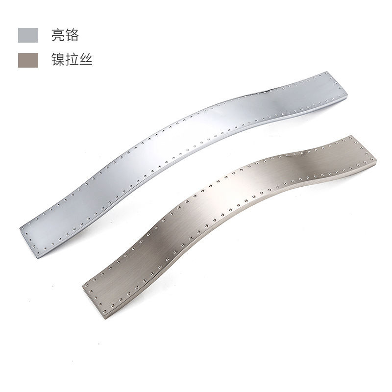 Spot electroplated door and window handle drawer cabinet furniture door handle cabinet door handle aluminum alloy handle zinc alloy handle