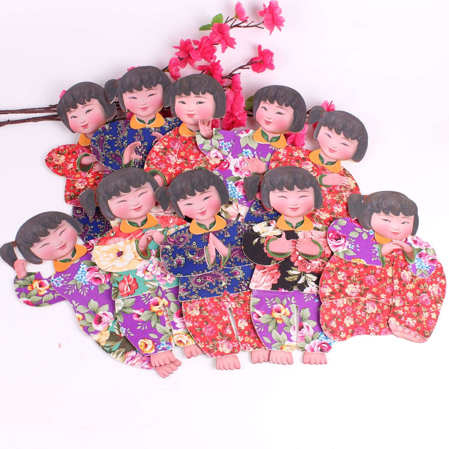 幼儿园儿童手工材料制作中国梦娃DIY材料中国风益智玩具拼图玩具图