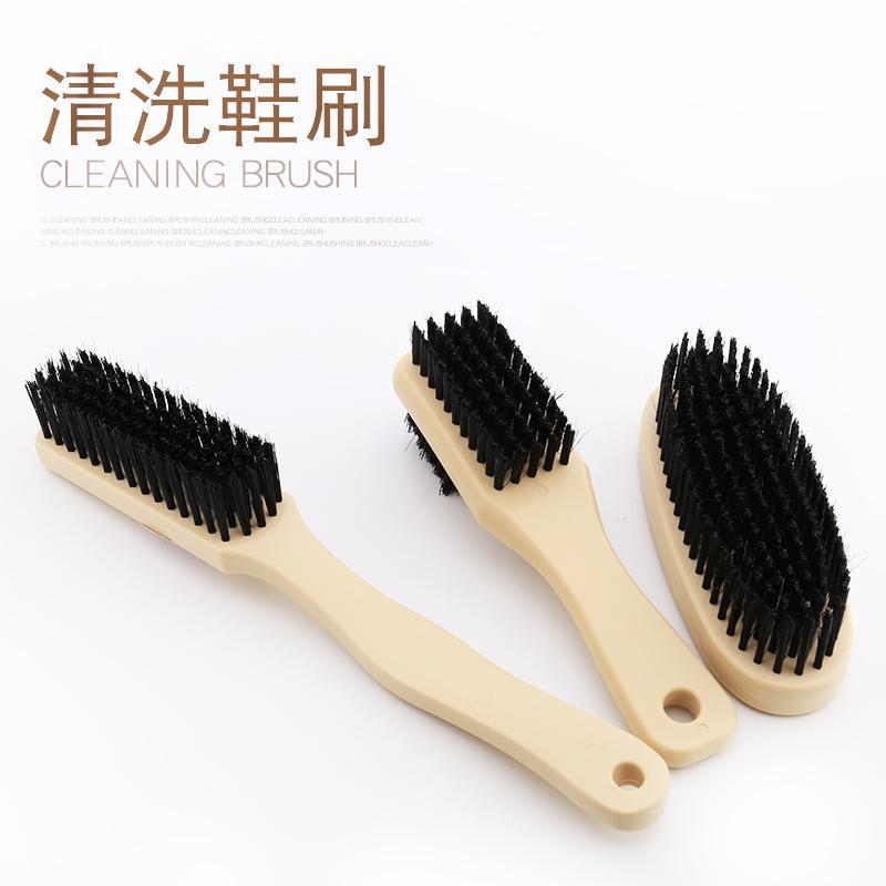 Long-handled shoe washing brush, laundry soft bristle brush, sports shoes and leather shoes cleaning, shoe polish multi-functional hard bristle small shoe brush Item Picture