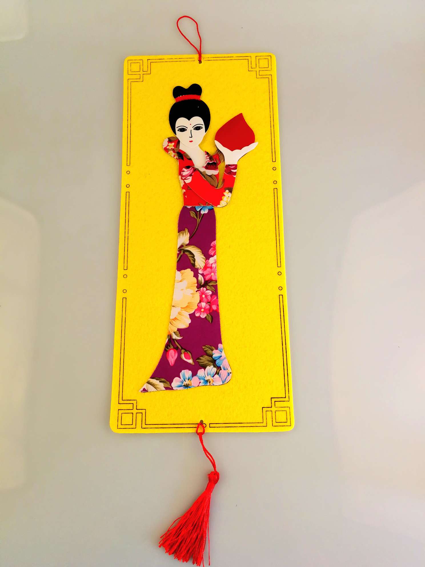 中国风儿童手工制品儿童手工DIY拼贴画无纺布底板益智材料包产品图