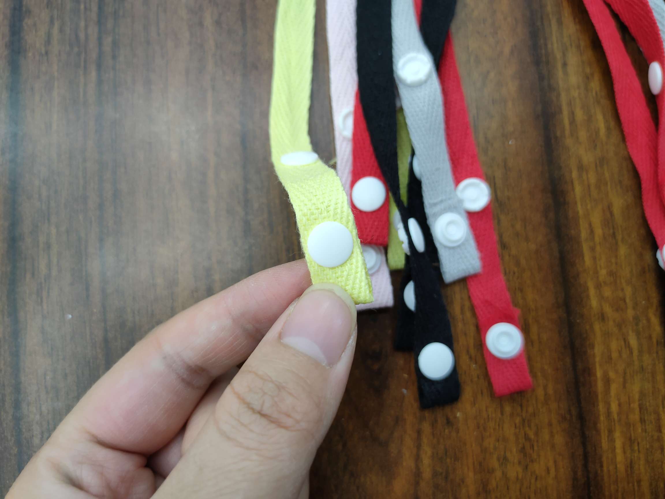 口罩绳挂绳圆绳带调节扣细节图