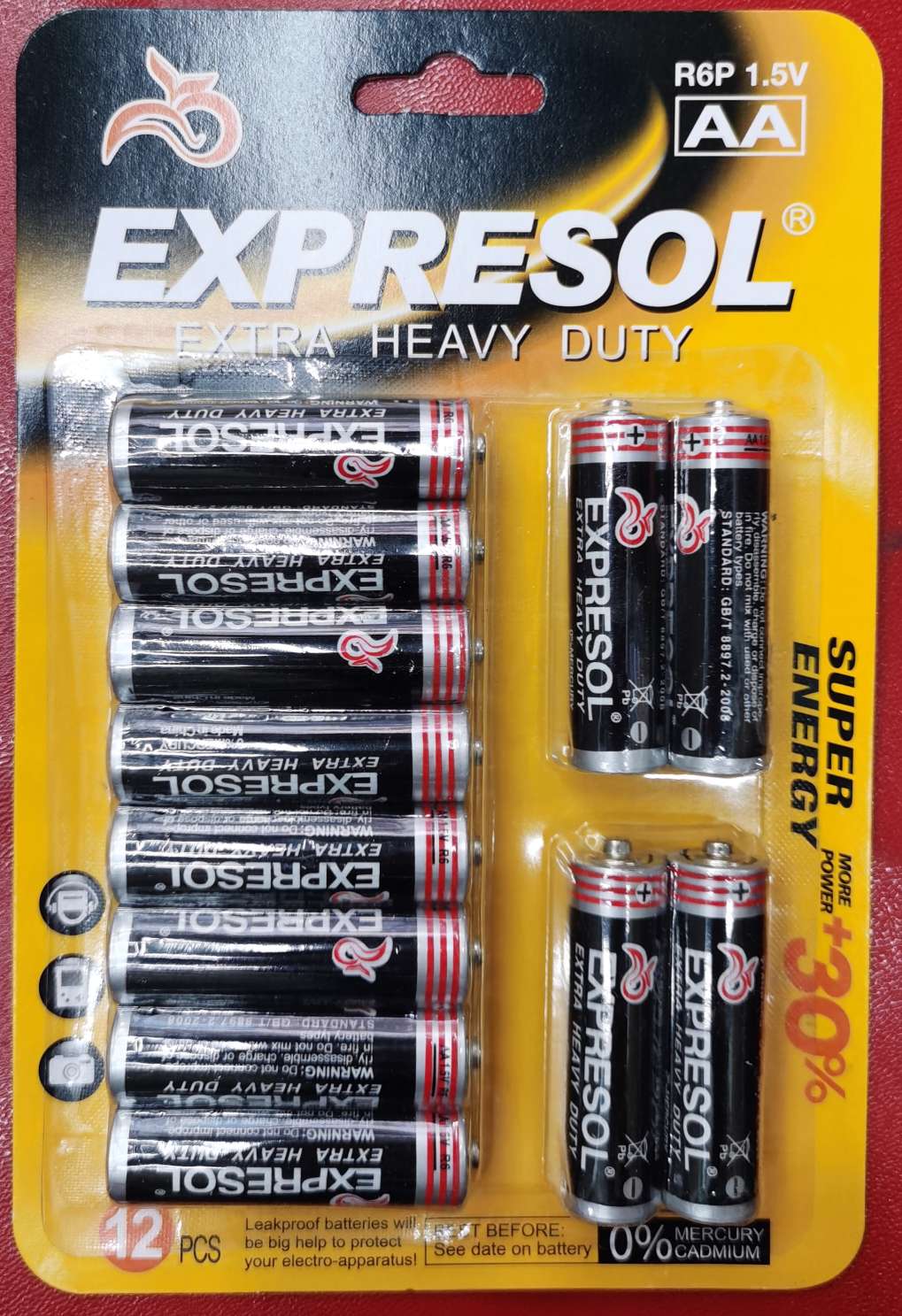 EXPRESOL 12支挂卡5号电池