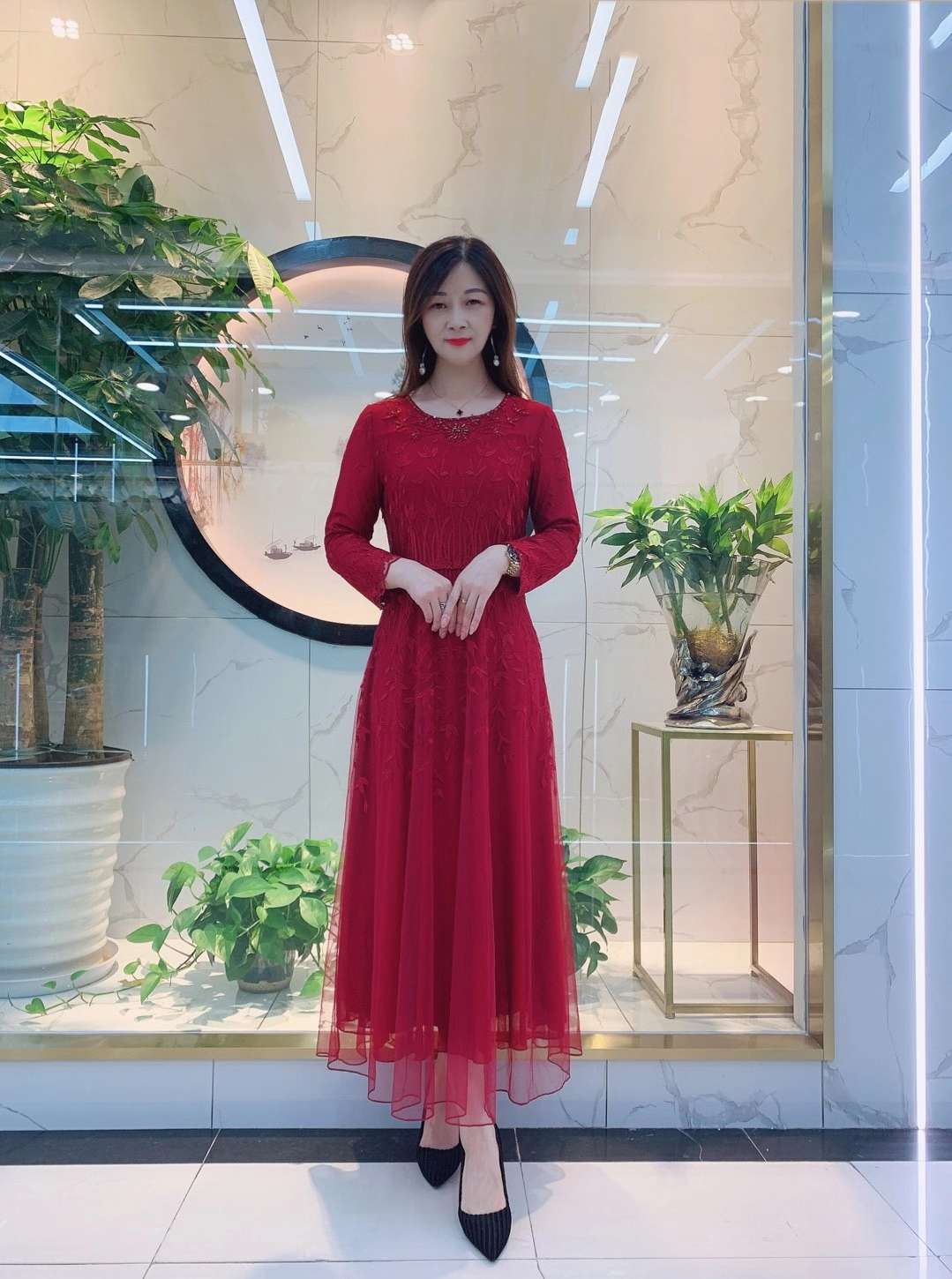 进喜妈妈装口绒详情图1