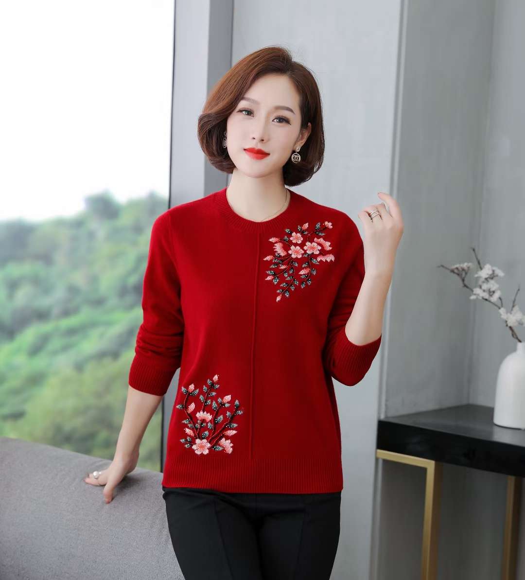 全羊毛。羊绒产品图