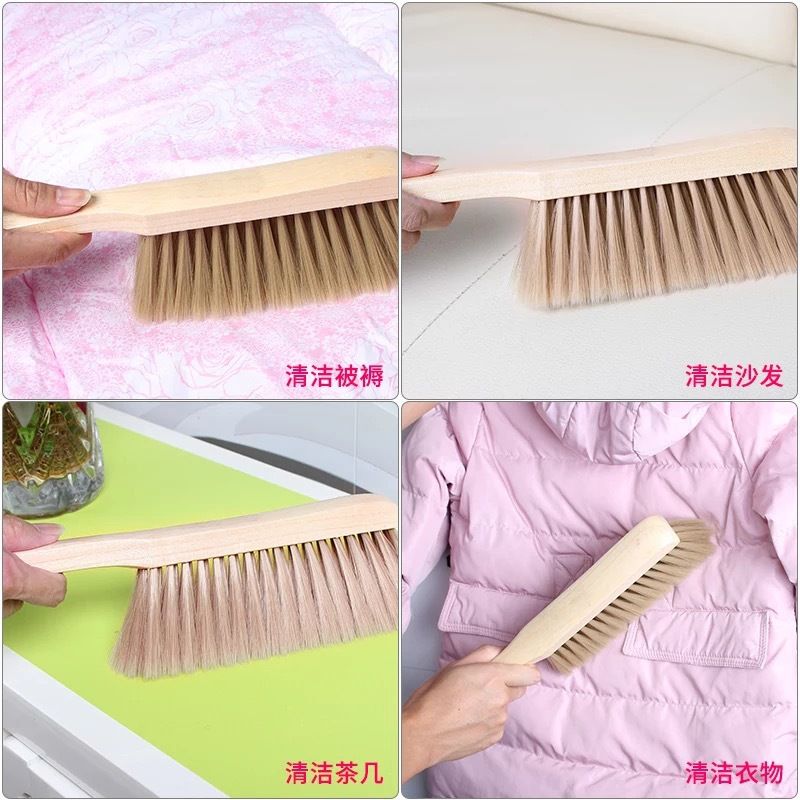 Bed Brush Soft Bristle Long Handle Bed Brush Broom Household Bed Brush Dust Brush Sofa Car Cleaning Brush Specification drawing