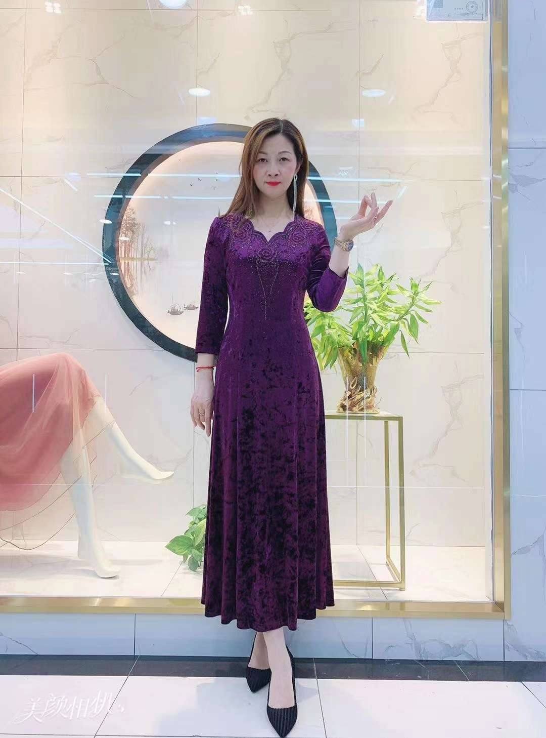 进喜妈妈装口绒详情图6