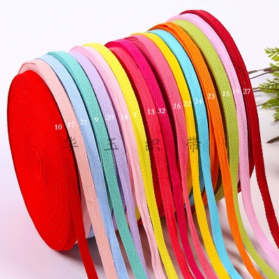 1 cm color cotton ribbon garment cases and bags with embossed edge welt thumbnail