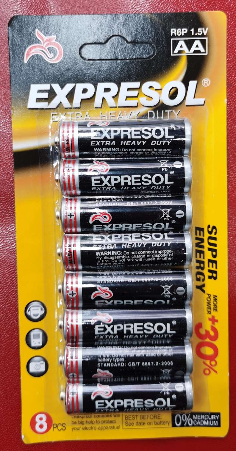 EXPRESOL 8支挂卡5号电池AA细节图