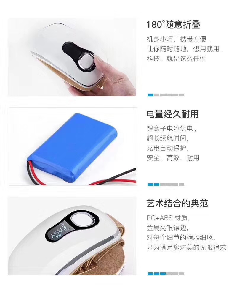 The Graphene Material Exterior Adopts A Polished Body, Three Massage Modes, Bluetooth Heating, Vibration And Airbag Application Scenario
