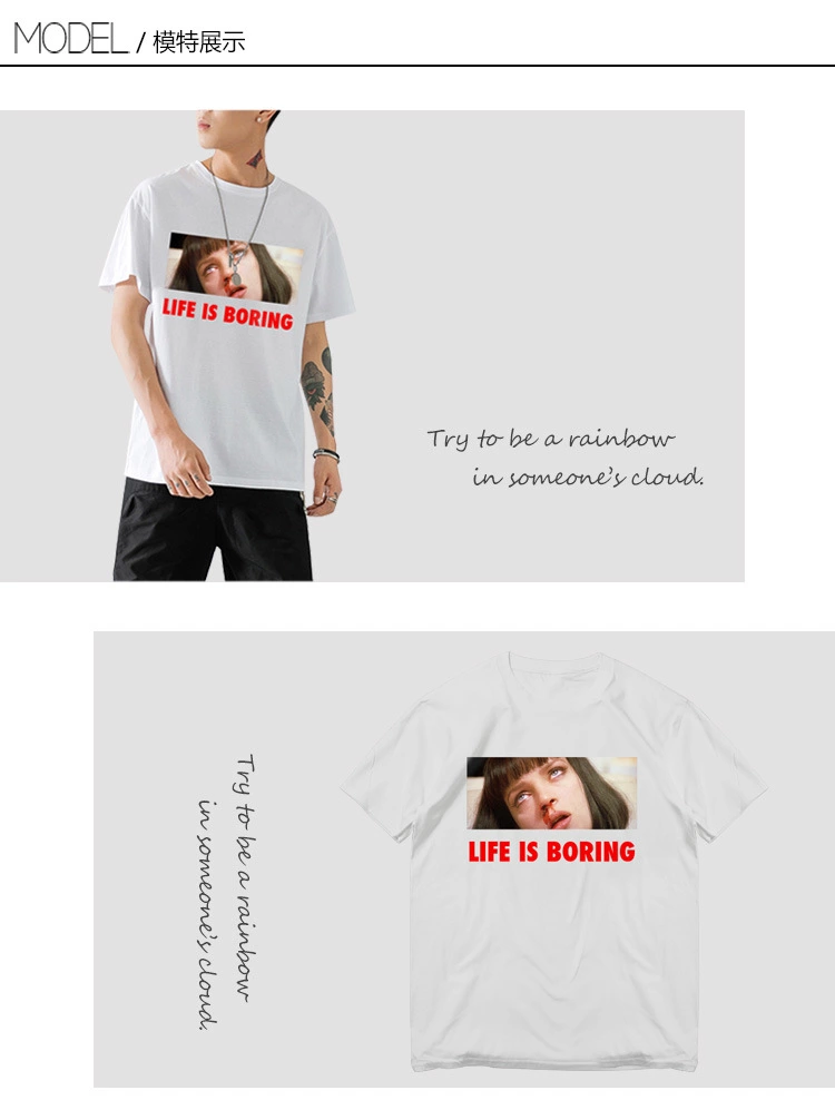 Kangli Digital direct Printing T-shirt Customization Group Uniform Advertising Shirt Original high-end T-shirt One piece processing customization factory direct sales wholesale customization detail image 5