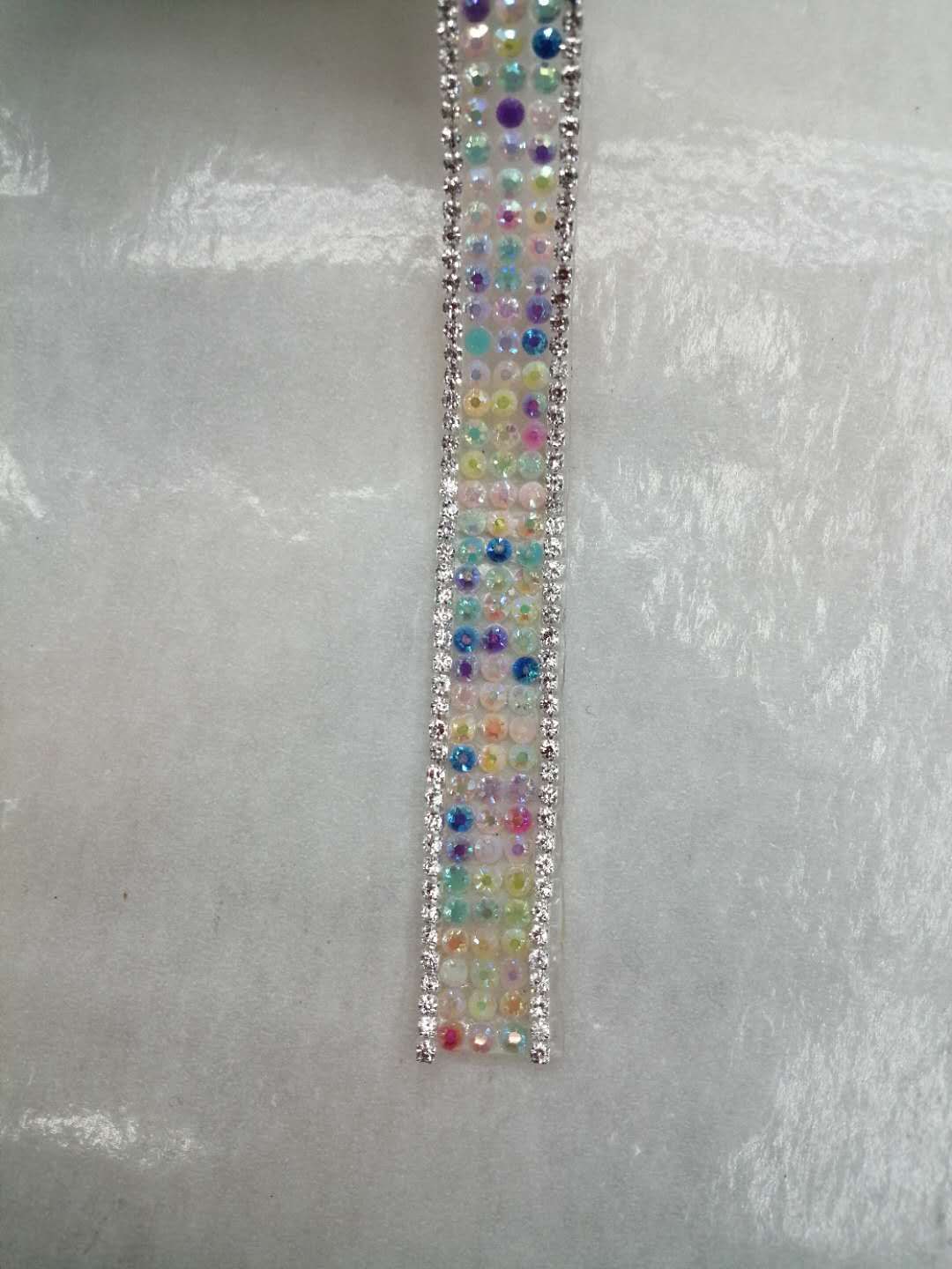 Hot Drawing Rhinestone Resin Strip, Lace Pattern Specification drawing