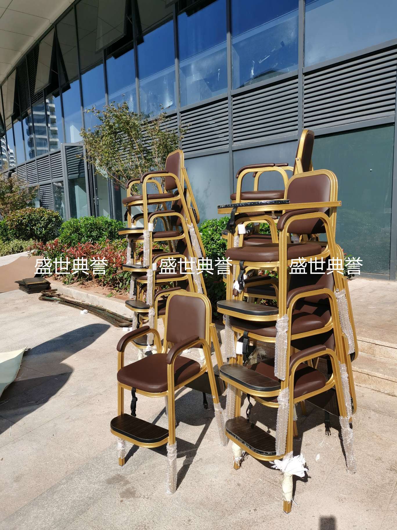 上海五星级酒店宴会厅宝宝餐椅饭店包厢儿童就餐椅子铝合金宝宝椅详情图10