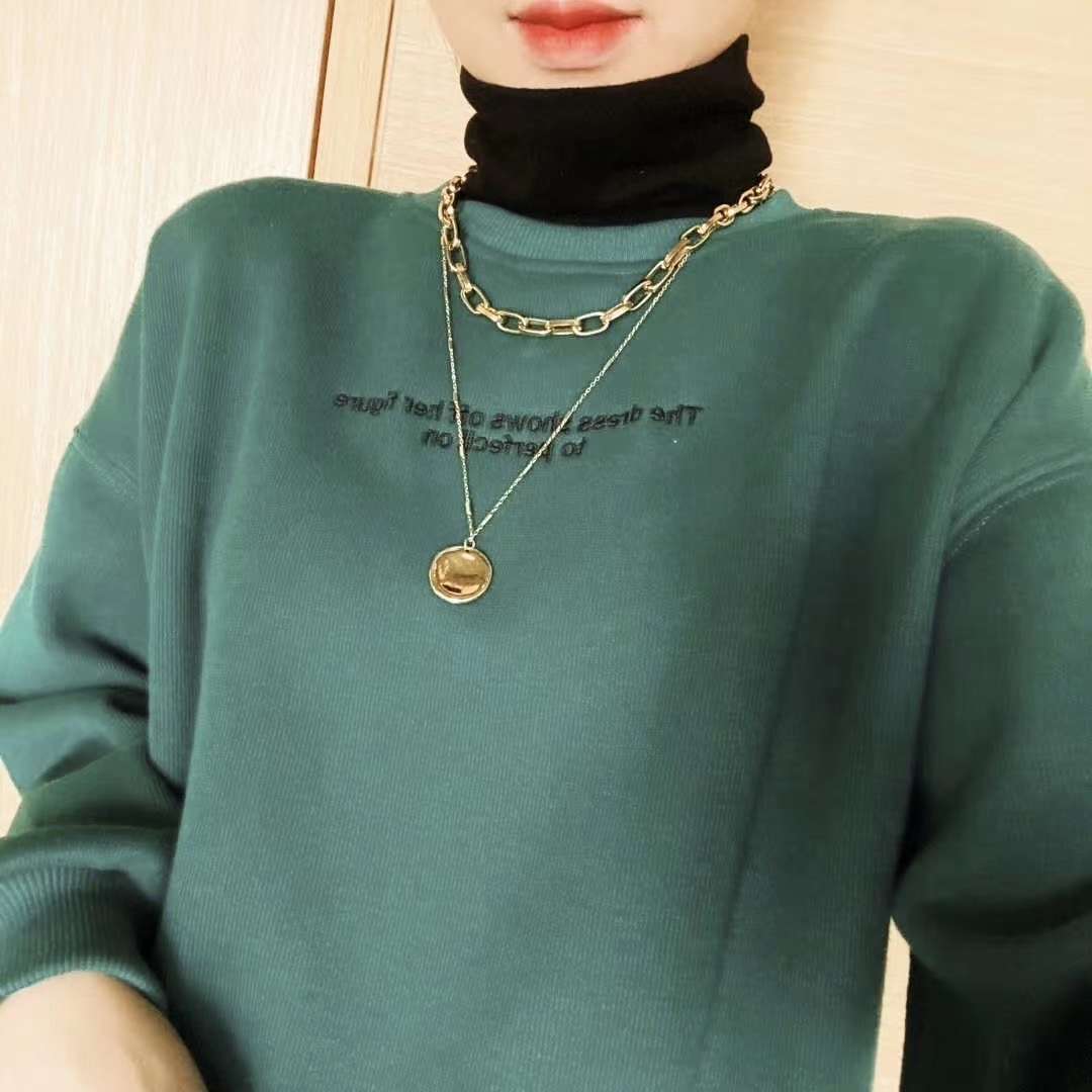 Alpha-embroidered thickened hoodie thumbnail