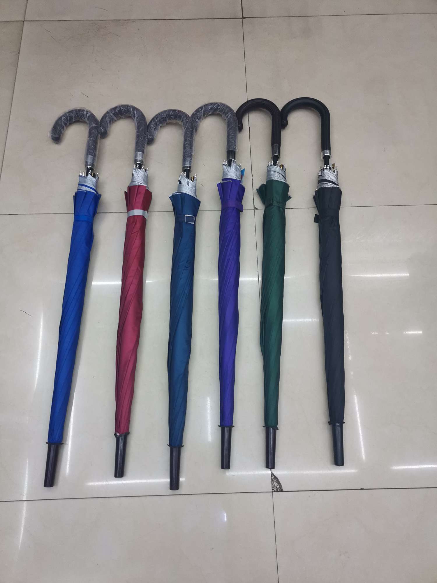 Silver rubber lattice umbrella details Picture