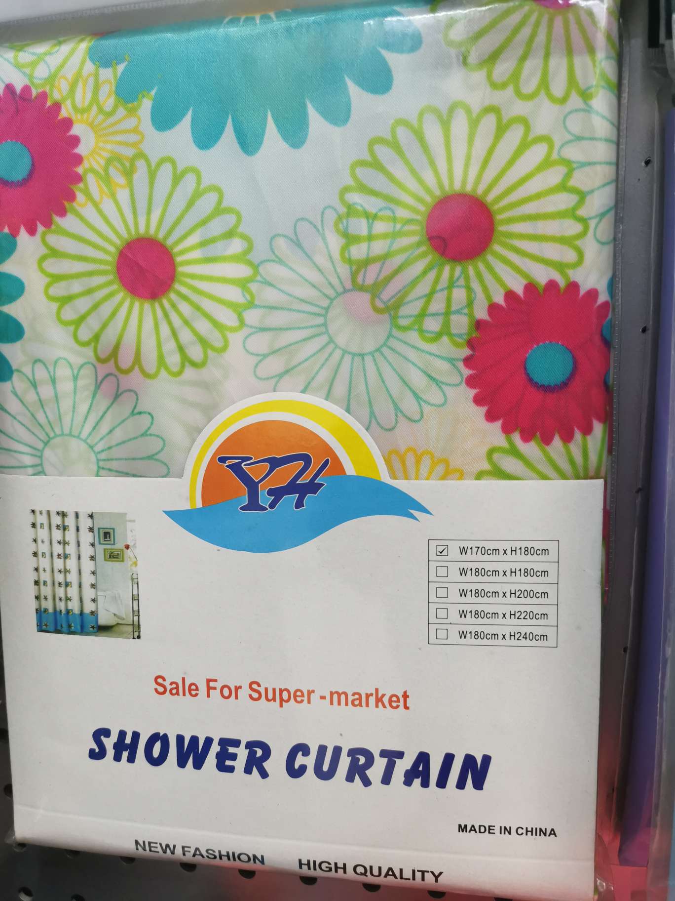 Shower Curtain In Large Package Tinted Cloth