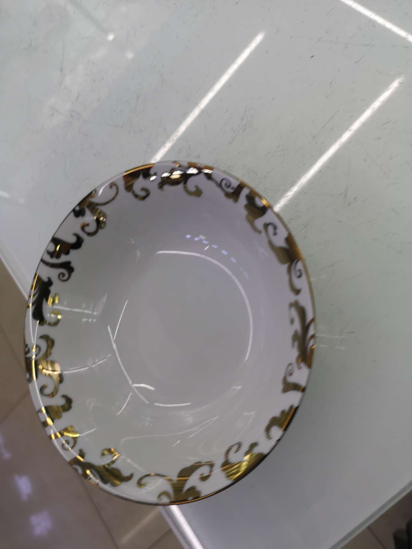 Ten Inch Gold Bowl details Picture