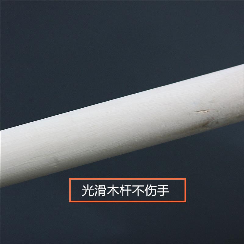 Hard-bristled floor brush, wooden floor brush, kitchen and bathroom brush, bathroom tiles, long-handled moss, wooden pole floor wash Item Picture