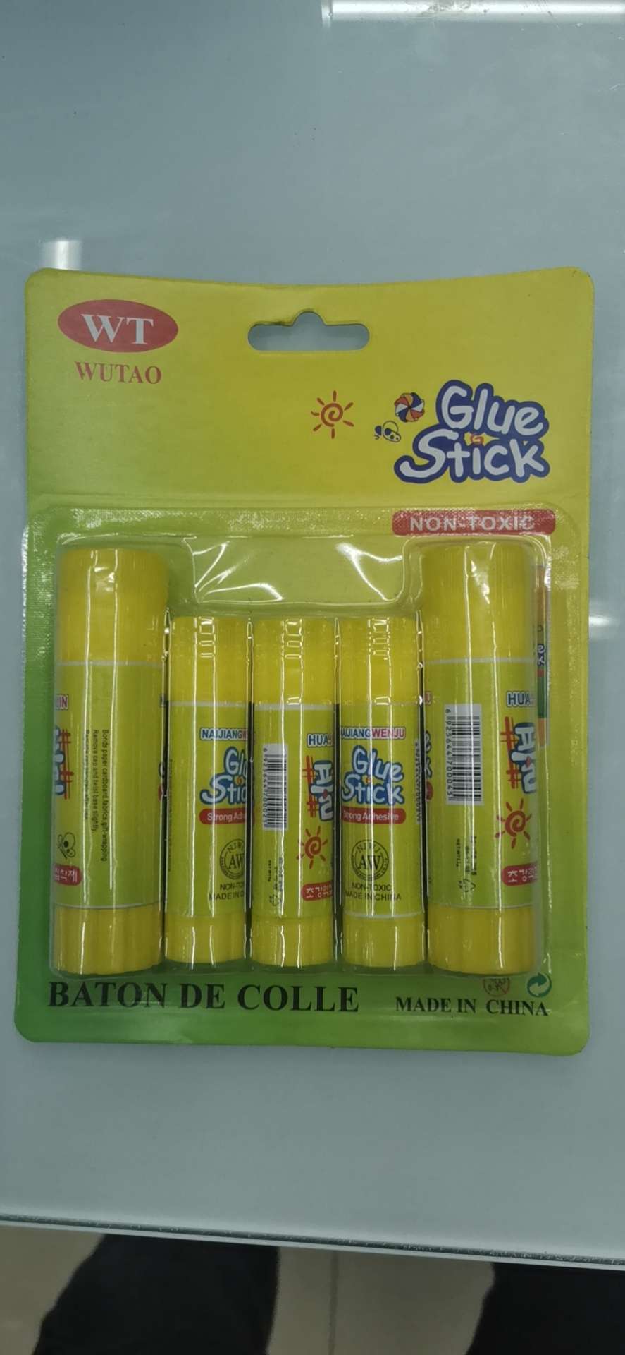 3 + 2 solid adhesive suction card