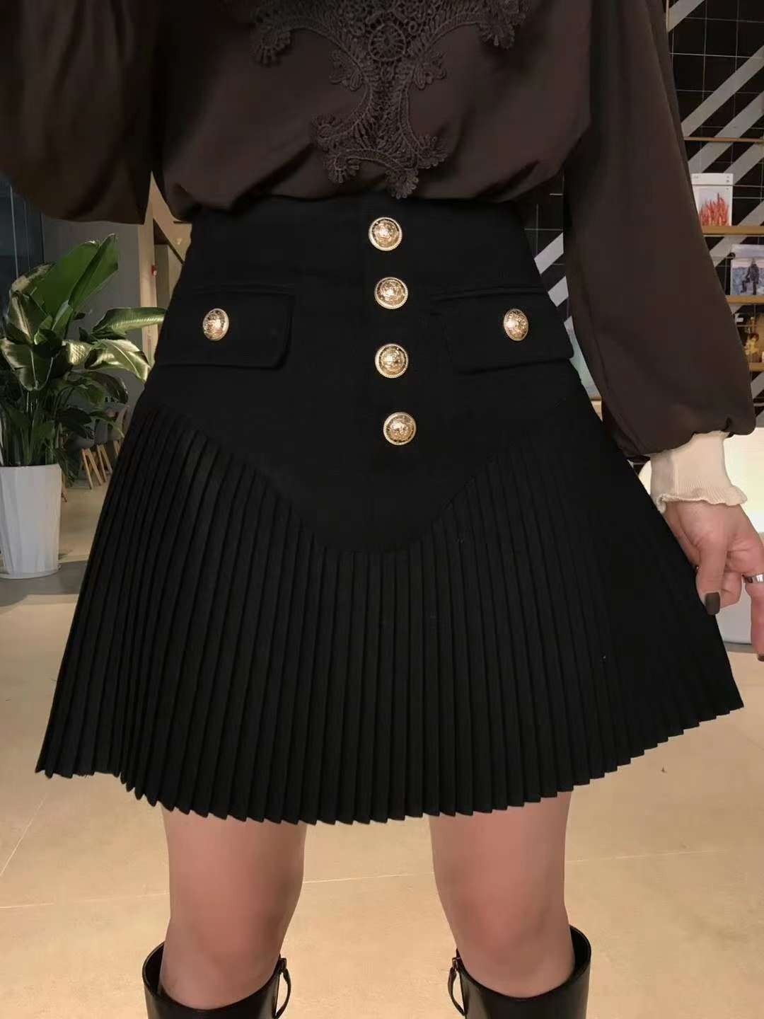 Pleated Skirt Specification drawing