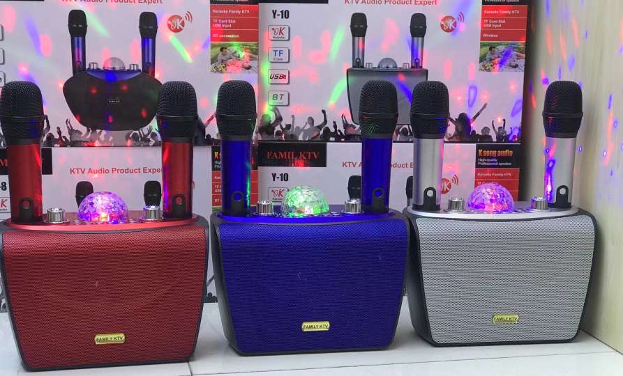 Y10: With bluetooth double label, with DSP digital processing flashing light - K song machine! thumbnail