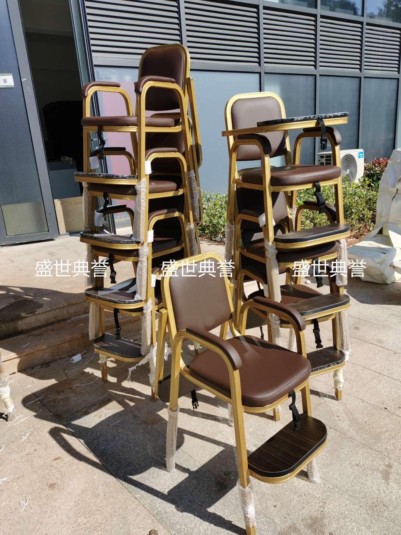 上海五星级酒店宴会厅宝宝餐椅饭店包厢儿童就餐椅子铝合金宝宝椅详情图7