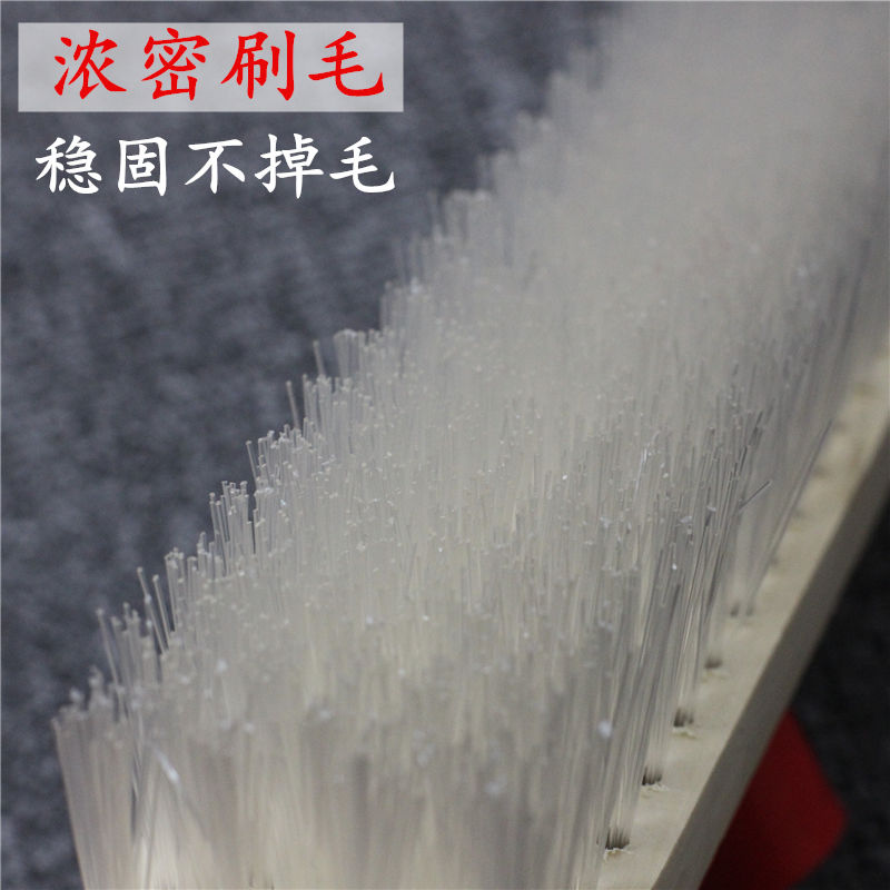 Hard-bristled floor brush, wooden floor brush, kitchen and bathroom brush, bathroom tiles, long-handled moss, wooden pole floor wash Specification image