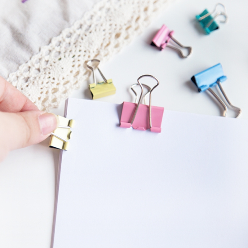 广博长尾票夹彩色长尾夹票夹票据文件夹子燕尾夹铁票夹凤尾夹学生文具试卷资料夹办公用品详情4