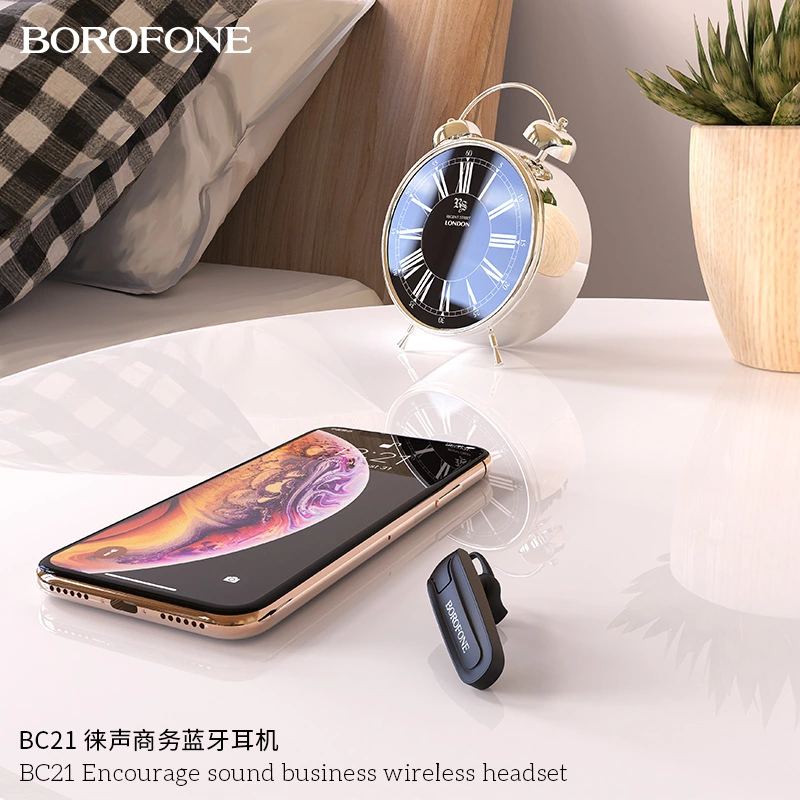 BOROFONE 热卖爆款BC21商务蓝牙耳机 创意无线单耳 耳机时尚音乐耳麦通用产品图