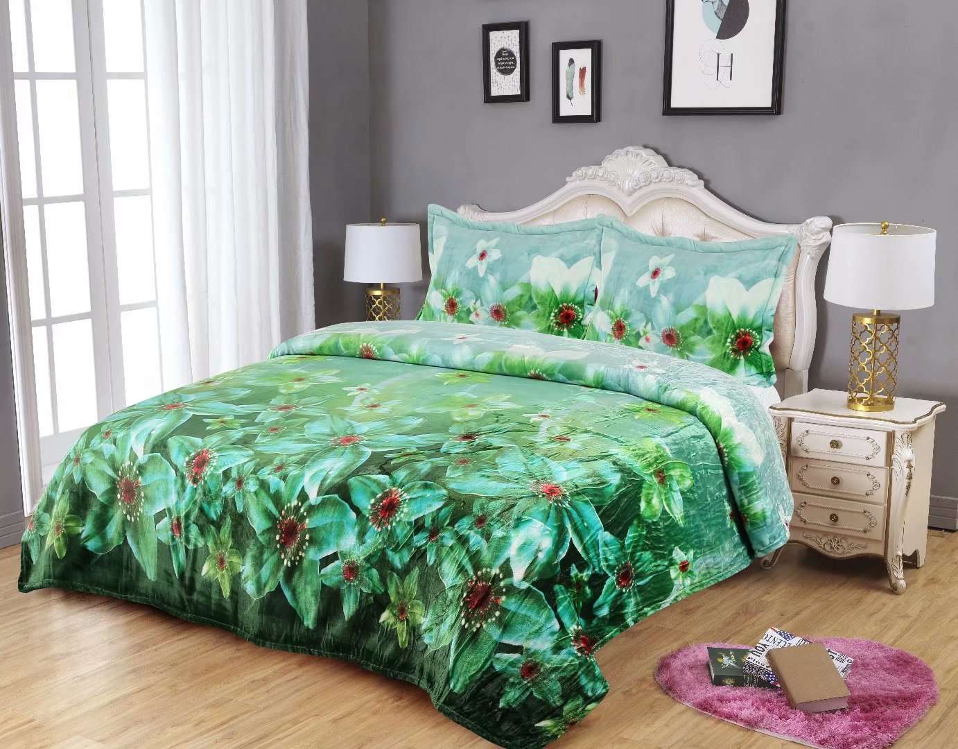 新款法兰绒三件套被子 多款式可选详情图4