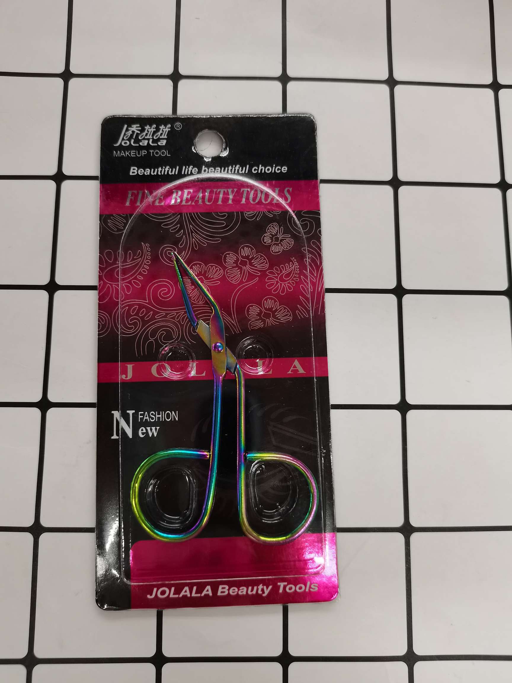 美容小剪刀眉毛修剪眉剪假睫毛双眼皮贴鼻毛修眉刀片毛夹化妆修复工具QF-SE08