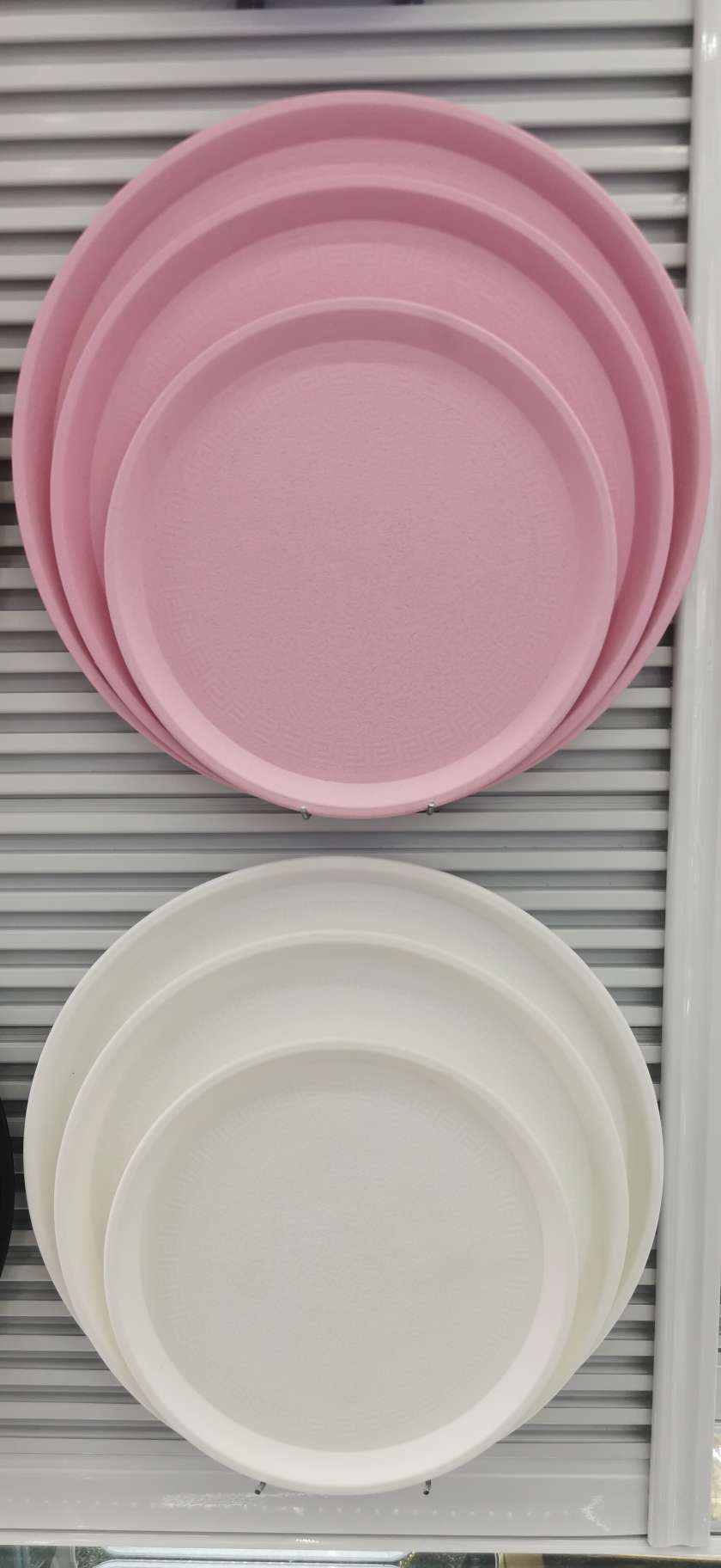 صينية بلاستيكية بيضاء، صينية، صحن حلوى detail image 1