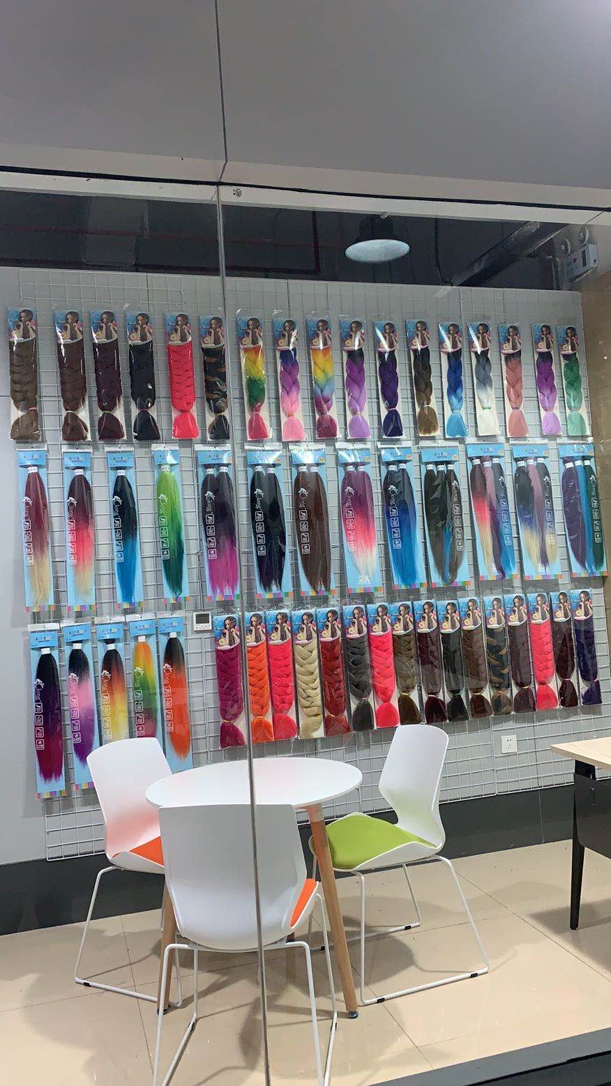 165-gram large braid African dirty braid wig, braid in single color Specification image