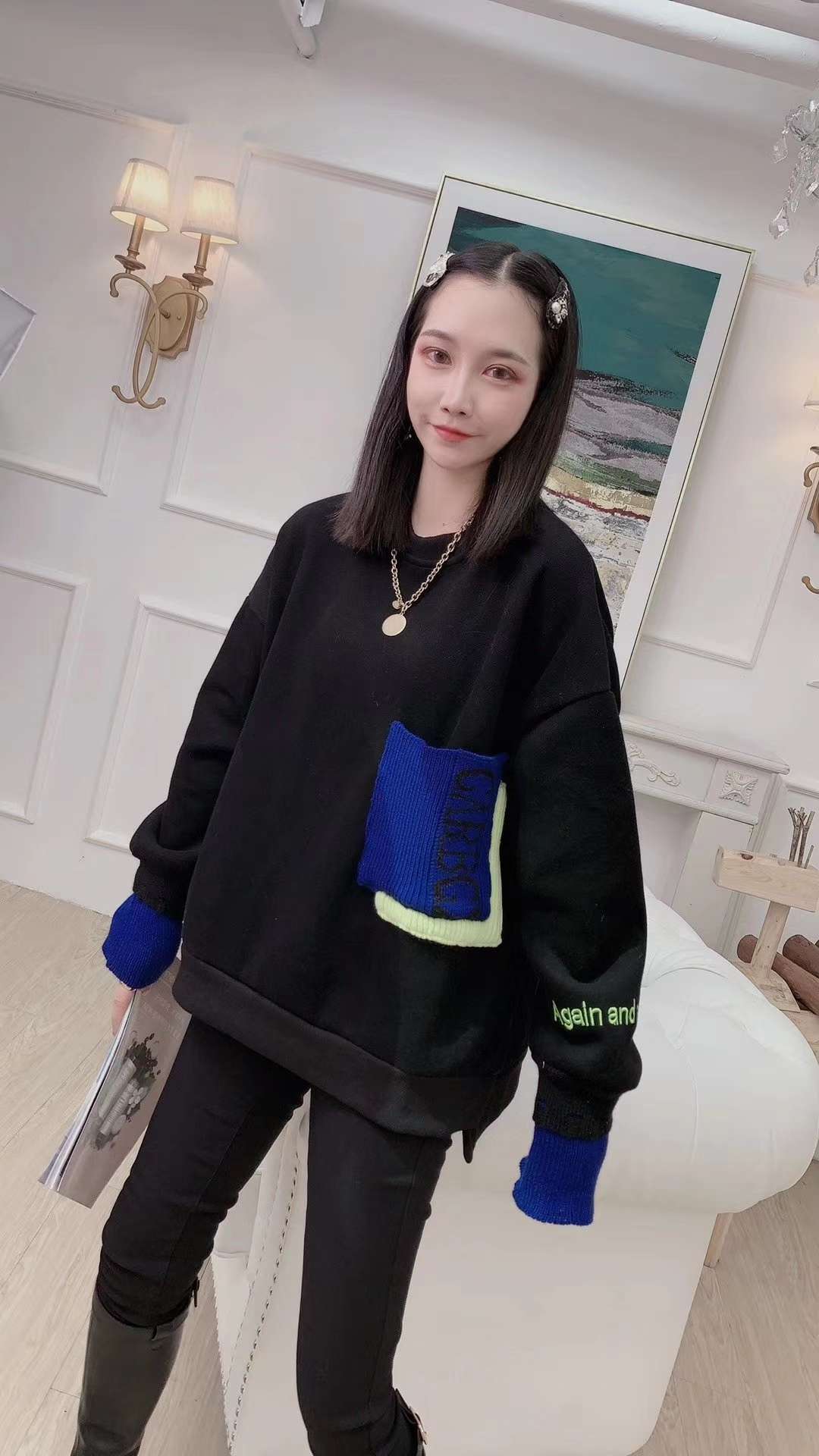 欧货时尚卫衣产品图