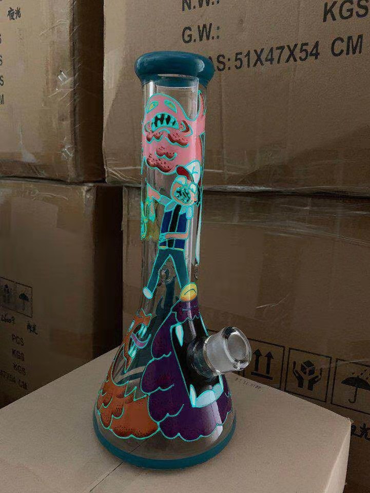 手绘玻璃夜光壶