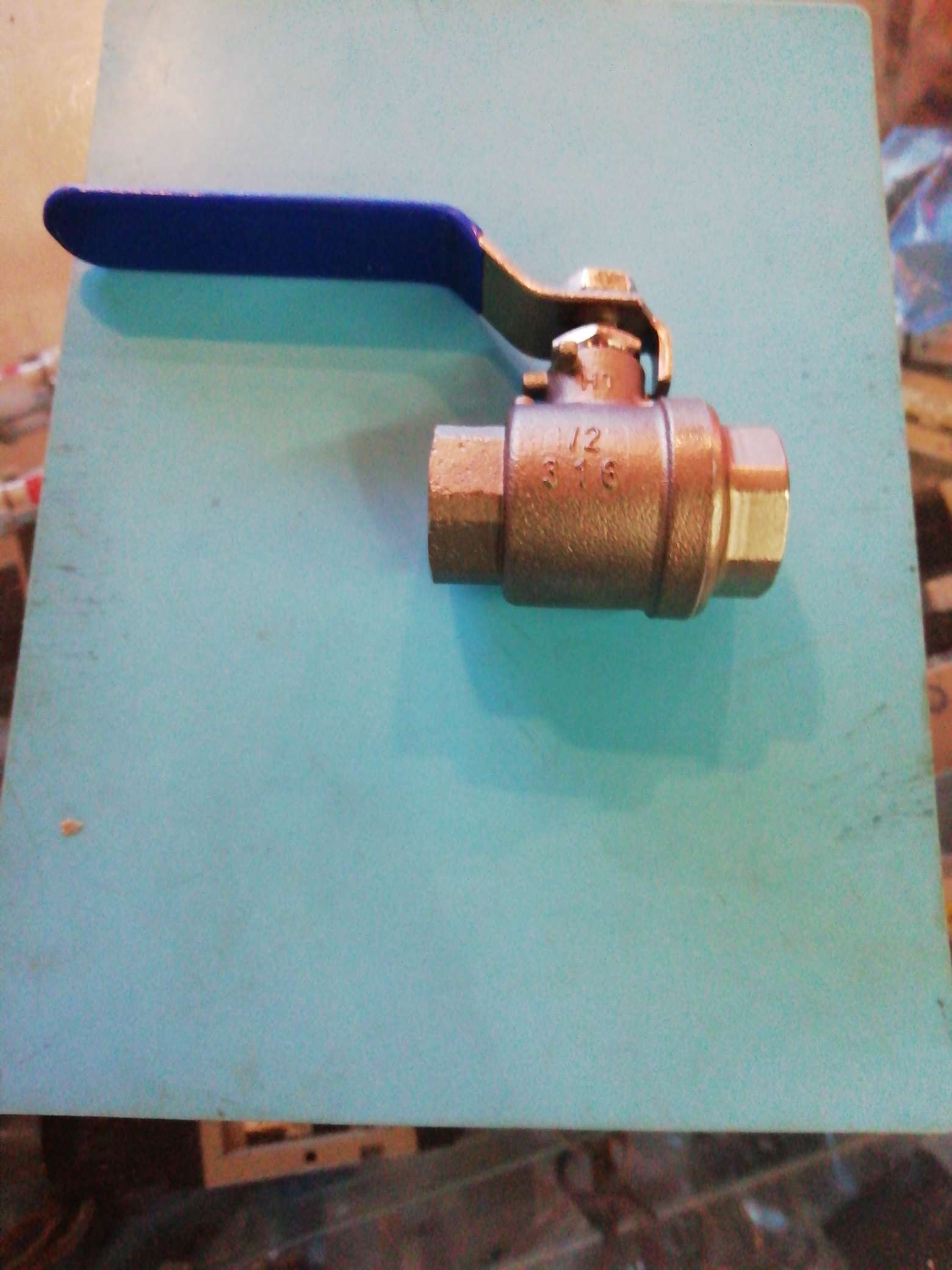 2P type stainless steel ball valve, 4-inch diameter Specification image