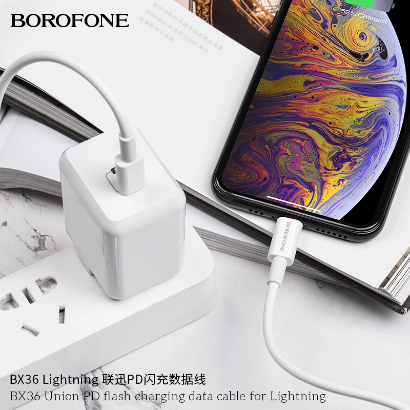 Borofone菠萝风 BX36 适用苹果8手机以上PD闪充数据线 PD快充新款热卖详情图10