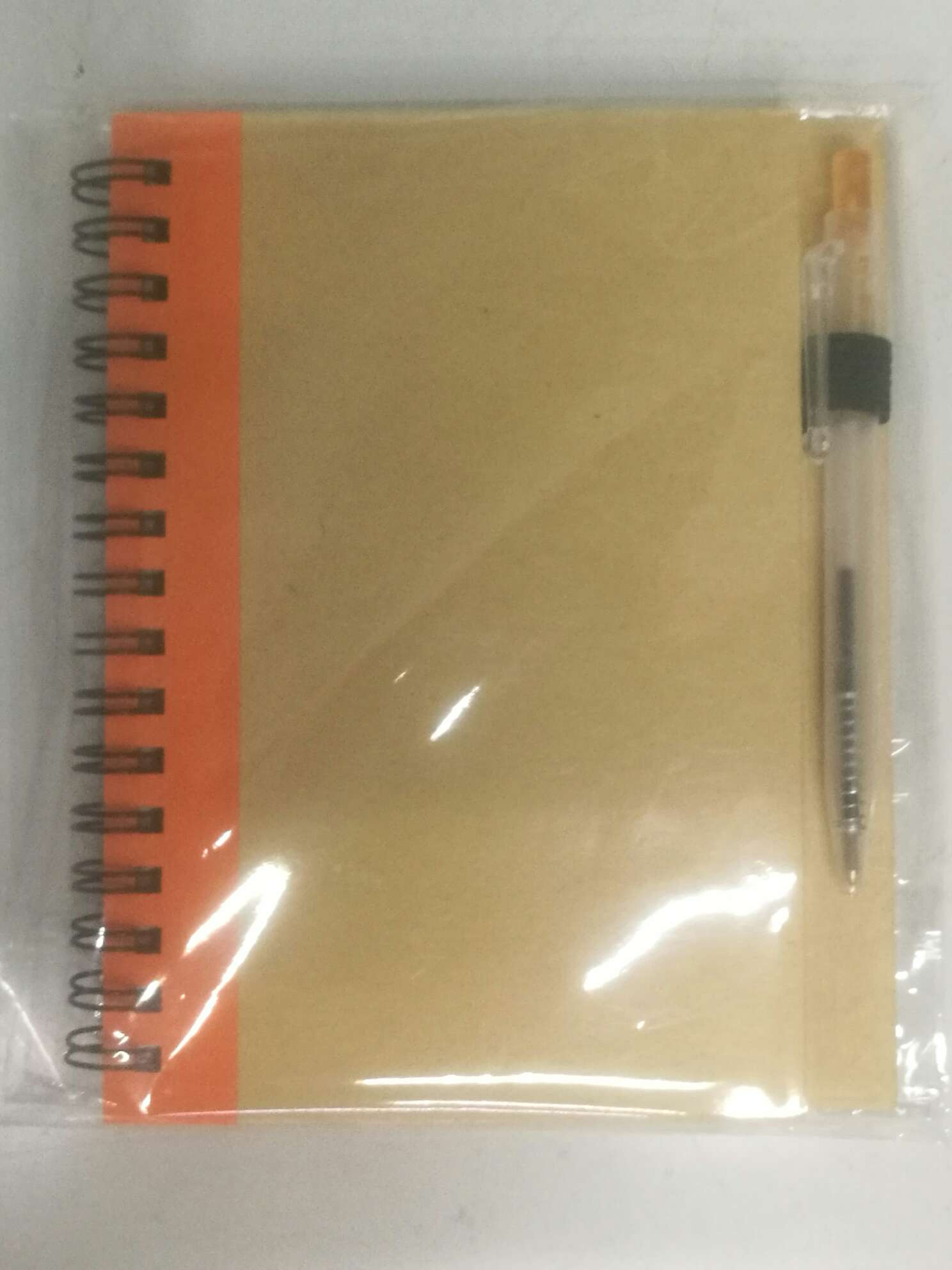 牛皮纸封面硬板双线圈本记事本笔记本商务办公本