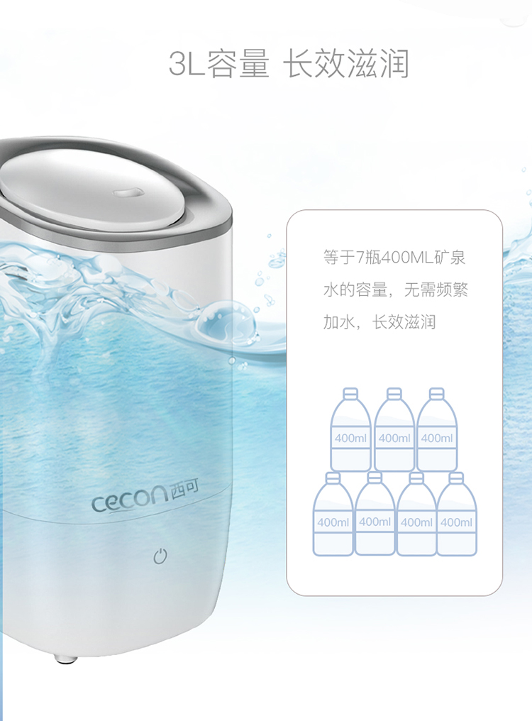 Ultrasonic Humidifier Sh3042 White Application Scenario