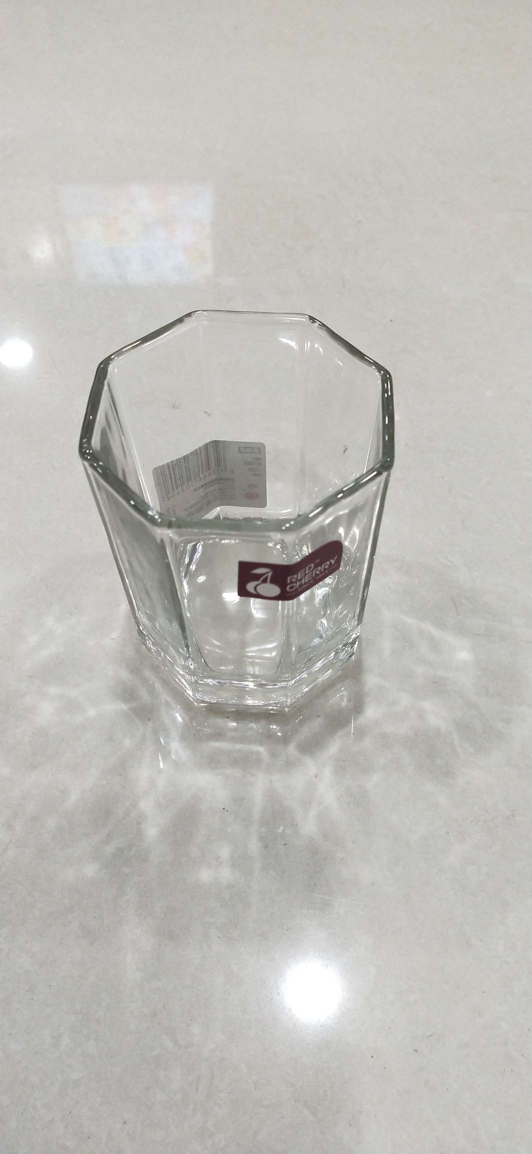 A small octagonal cup