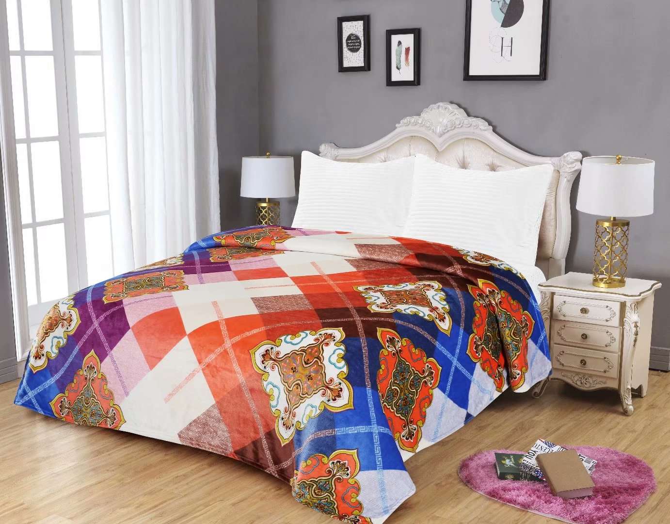 新款法兰绒三件套被子 多款式可选详情图18